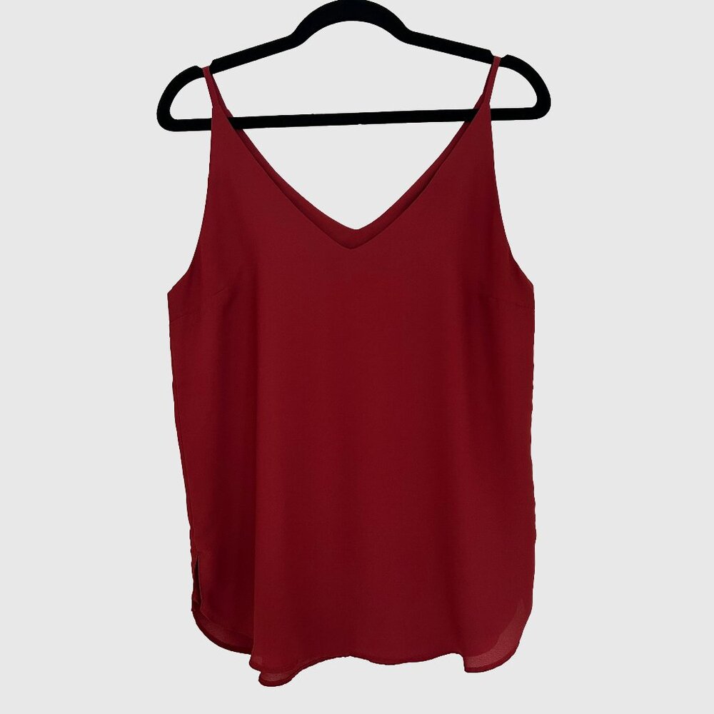 Eclipse V-Neck Cami - Burnt Orange - US S